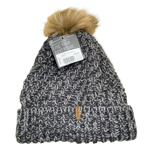 Eddie Bauer Womens Cabin Faux Fur Pom 